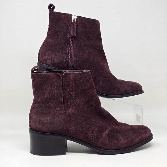 Cole Haan Womens Addie Bootie Garnet Burgundy W22414 Size 8.5 B Pre-owned - Picture 2 of 11
